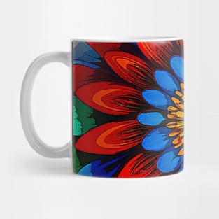 Colorful Rainbow Flower 104 Mug